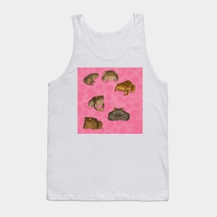 Toads Pattern Pink Tank Top